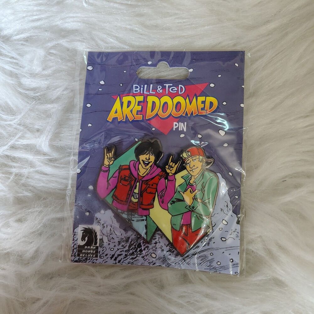 Dark Horse Deluxe Bill & Ted are Doomed Pin,Comics & Graphic Novels, Black